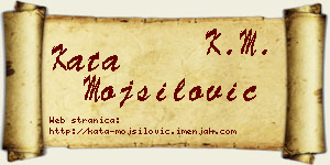 Kata Mojsilović vizit kartica